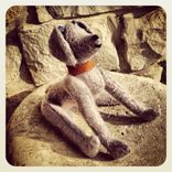 "Lilac" - The Handmade Mohair Dog 2 small