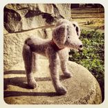 "Lilac" - The Handmade Mohair Dog 5 small