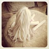 Rag Doll /Organic Cotton Muslin /Plant Dyed /Up-Cycled /Vintage Clothing 2 small