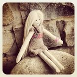 Rag Doll /Organic Cotton Muslin /Plant Dyed /Up-Cycled /Vintage Clothing 5 small