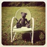 Vintage Style Bear Charcoal Grey /Jointed /Embroidered Details /Reworked And Recycled Materials 5 small