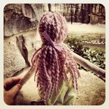 Rag Doll /Organic Cotton Muslin /Plant Dyed /Up-Cycled / Vintage Clothing 1 small