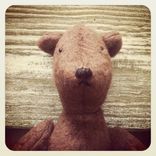 Vintage Style Teddy Bear/ Hand Stitched /Embroidered Details /Reworked And Recycled Materials 3 small