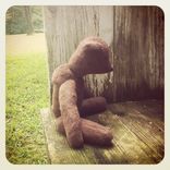 Vintage Style Teddy Bear/ Hand Stitched /Embroidered Details /Reworked And Recycled Materials 5 small