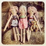 Rag Doll // Organic Cotton Muslin // Plant Dyed // Vintage Fabric Dress 1 small