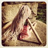 Rag Doll // Organic Cotton Muslin // Plant Dyed // Vintage Fabric Dress 4 small
