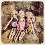 Rag Doll // Organic Cotton Muslin // Plant Dyed // Vintage Fabric Dress 5 small