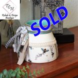 Honey Bee Jar Decorative Canister Bee Vase Makeup Organizer 1 small