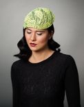 Neon Yellow Teardrop Fascinator 1 small