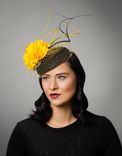 Marigold Beret With Veil 1 small