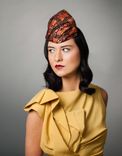 Tangerine Satin And Black Lace Crown 2 small