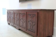 Walnut Credenza Cabinet 2 small