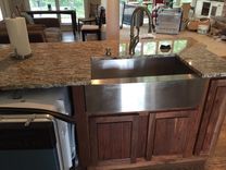 Kitchen Island With Spice Rack, Dishwasher And Granite Foot Rest 3 small