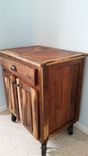 Creative And Rustic Night Stand With Natural Walnut And Cherry. 4 small