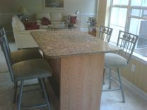 Kitchen Table- Oak And Granite 1 small