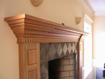 Custom Mantle In Antique Cypress 2 small