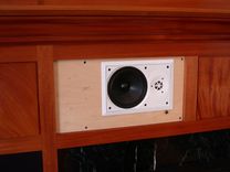 Mantle With Speakers In Mahogany 2 small
