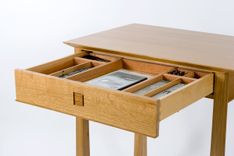Side Table "Torii" In White Oak 2 small