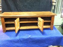 Reclaimed Pine Flat Screen Media Cabinet 2 small