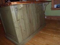 Rustic Kitchen Island With Wood Top 2 small
