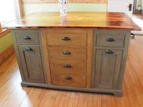 Rustic Kitchen Island With Wood Top 3 small