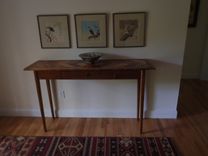 Reclaimed Herringbone Top Hall Table 2 small