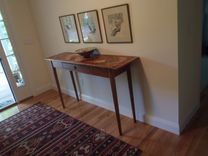 Reclaimed Herringbone Top Hall Table 1 small