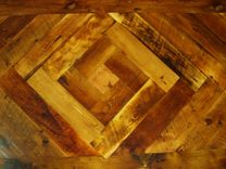 Reclaimed Herringbone Top Farmers Table And Bench 3 small