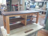 Black Walnut / Cherry Hall Bench 5 small