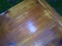 Reclaimed Pine Trestle Farmers Table / Dining Table 2 small