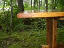 Reclaimed Pine Trestle Farmers Table / Dining Table 5 small