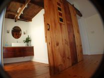 Reclaimed Sliding Barn Door, Cabinet And Vanity 5 small