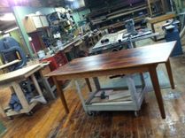 Farmers Table / Harvest Table Made From Reclaimed Antique Pine 1 small