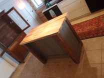 Kitchen Island, Reclaimed With Butcher Block Top 2 small