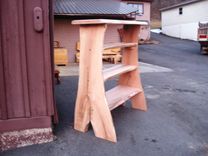 Red Oak Live Edge Slab Shelf 2 small