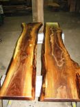 Walnut Live Edge Slab X Base Table 4 small