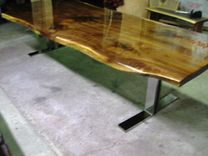 Black Walnut Live Edge Slab Table 2 small