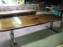 Black Walnut Live Edge Slab Table 4 small