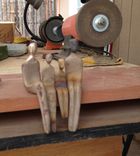 Custom Figurative Bronze Sculpture, 2 small