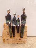 Custom Figurative Bronze Sculpture, 1 small