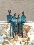 Family Of Four, Bronze Sculpture 3 small