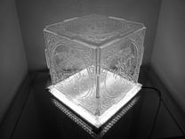 Illuminated Crystal Artwork - 4 Seasons Crystal Cube 1 small