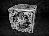 Illuminated Crystal Artwork - 4 Seasons Crystal Cube 2 small