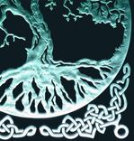 Crystal Mirror Artwork - Tree Of Life 3 small