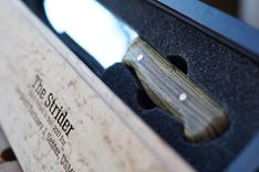 The Strider, A Custom, Hand Forged Knife With Fitted Custom Wooden Case 1 small