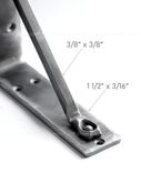 Metal Shelf Bracket Handcrafted Forged. Kitchen Shelving. Wall Corbel. 2 small