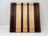 Maple And Walnut Wood Cutting Board With Juice Groove 1 small
