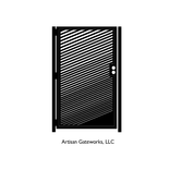 Decorative Steel Gate - Slash - Garden Gate - Custom Gate - Decorative Steel Panel 2 small