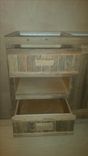 Rustic Finish Bathroom Vanity With Matching Midrror 4 small