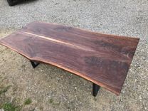 Live Edge Highly Figured Walnut Dining Table 2 small